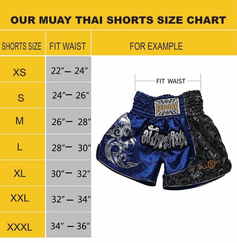 FLUORY Muay Thai Fight Shorts,MMA Shorts Clothing Training Cage Fighting Grappling Martial Arts Kickboxing Shorts Clothing - Image 4